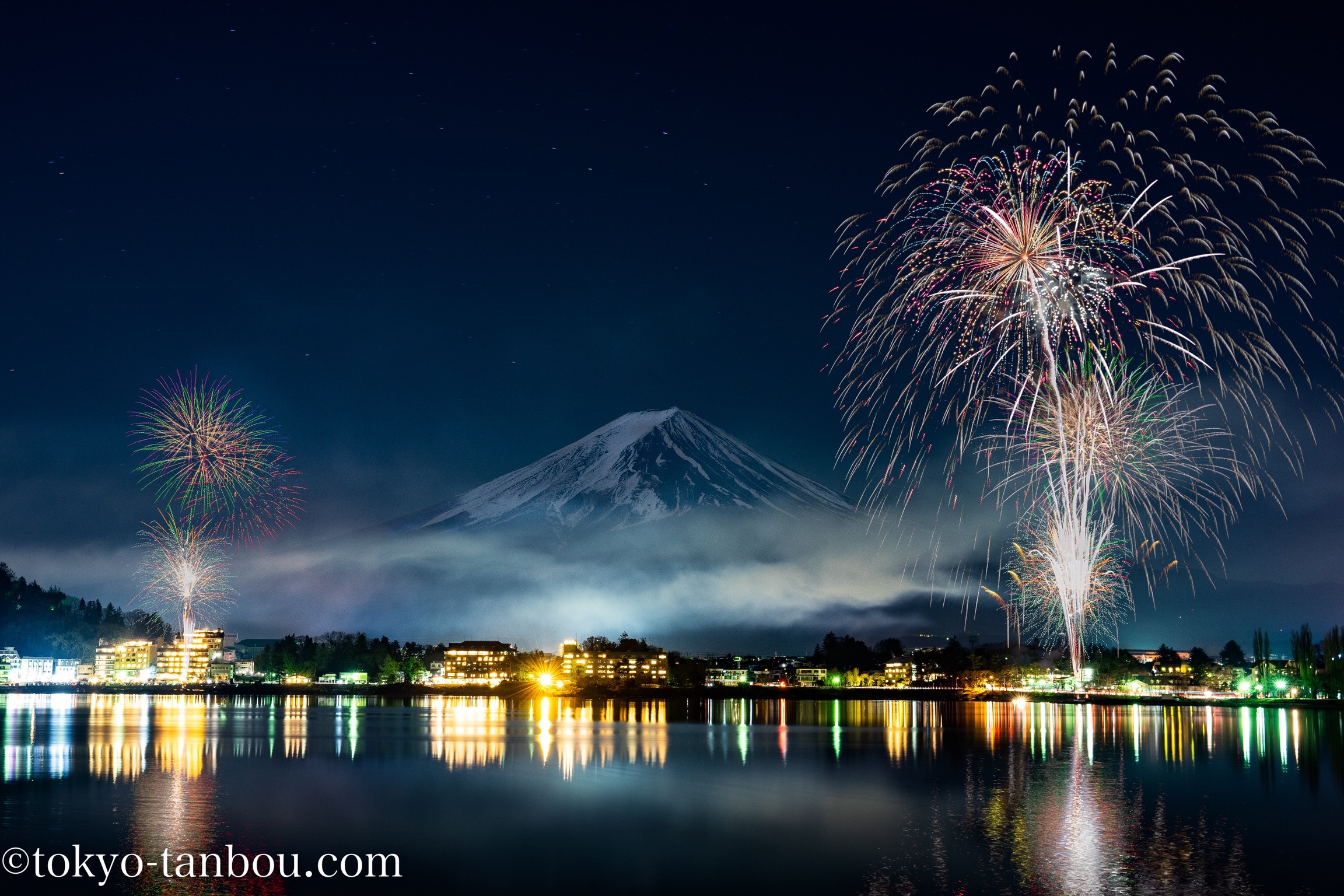 19年 河口湖で富士山 冬花火の撮影を行った話 ソニーのカメラで東京探訪記