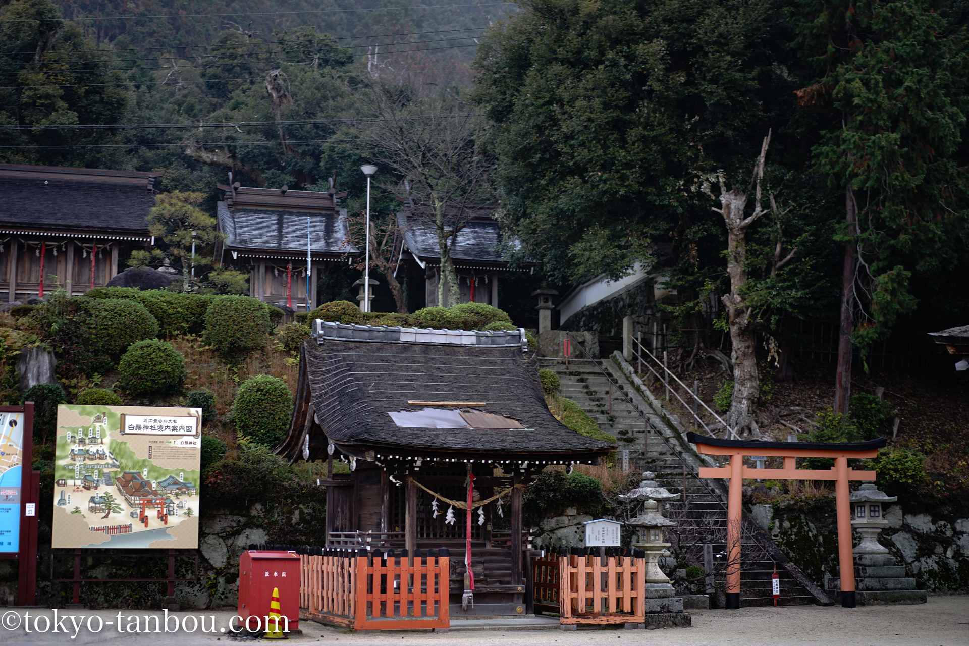 滋賀県 琵琶湖の観光地 白髭神社の鳥居を タムロンa036 28 75 で撮影する ソニーのカメラで東京探訪記